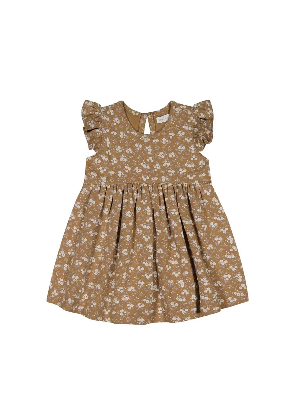 New Jamie Kay Rosalie Field Caramel Ada Floral Ruffle Sleeve Dress 4Y